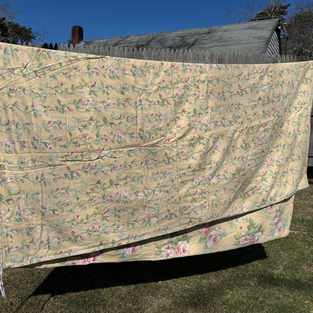 Company Store thick flannel reversible Duvet Cover